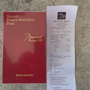 Maison Francis Kurkdjian Red Baccarat Rouge 540 Box